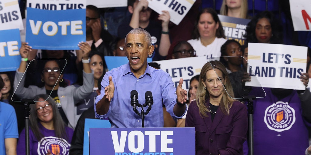 Obama's presence and Trump's policies consume 11th hour rally to keep NJ blue