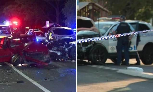 Cops injured after police car involved in horror head-on collision