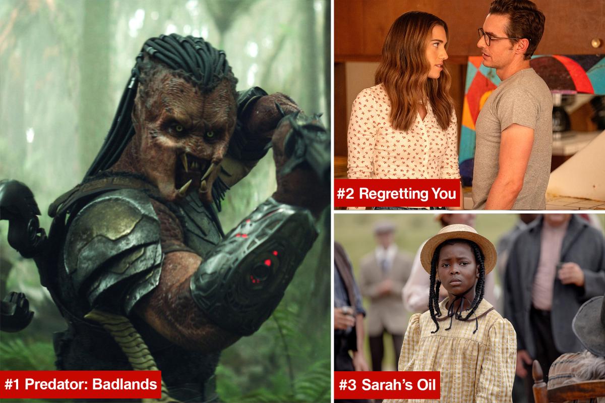 'Predator: Badlands' swooped down on its foes, grabbing 1st place on...