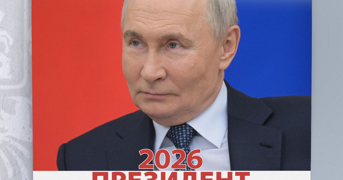 Vladimir Putin's 2026 calendar revealed as 'iron wing Vlad' goes 'full hunk'  - Daily Star