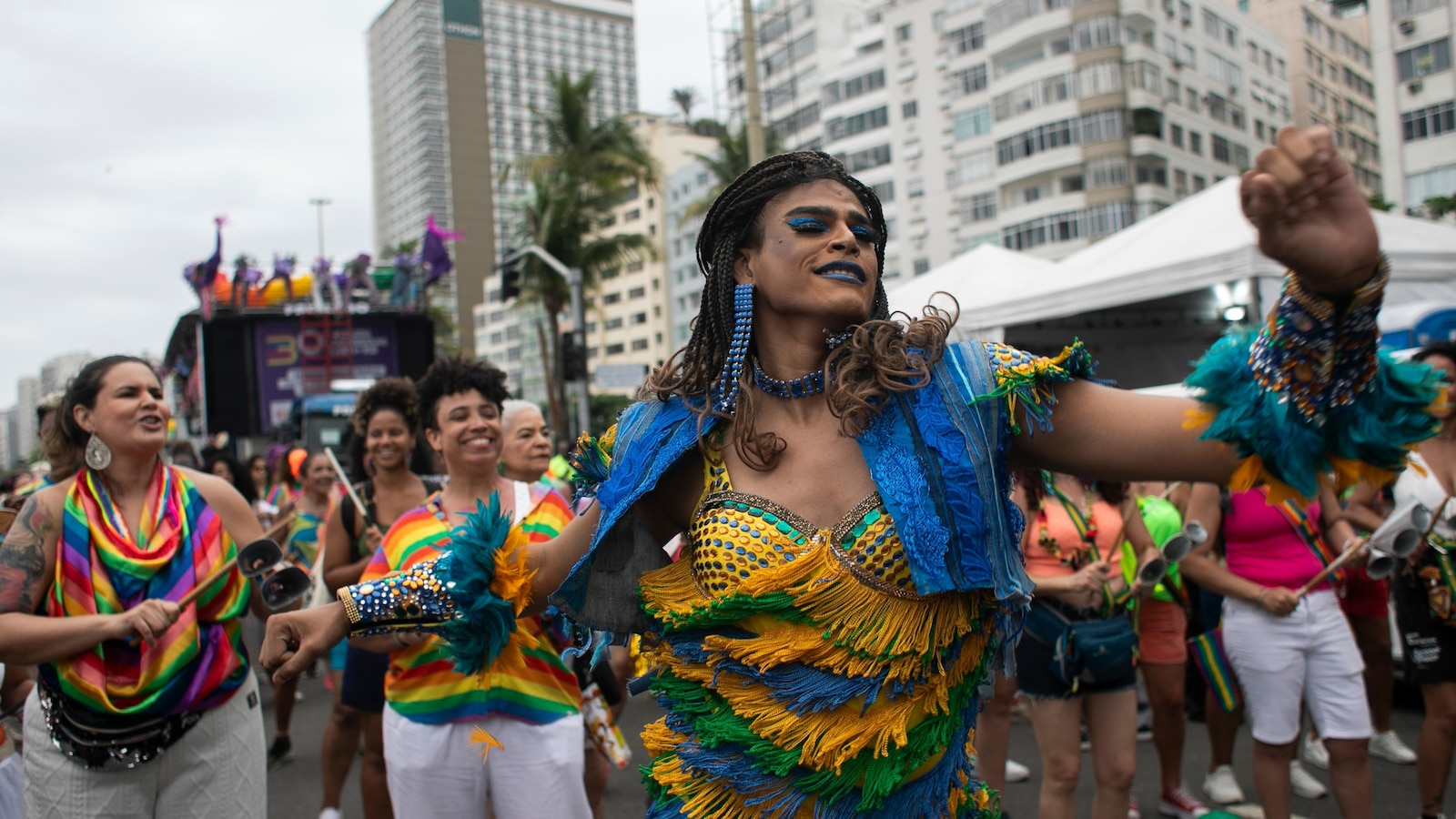 Brazilian revelers at Rio's Pride march rejoice after Bolsonaro's preemptive jailing