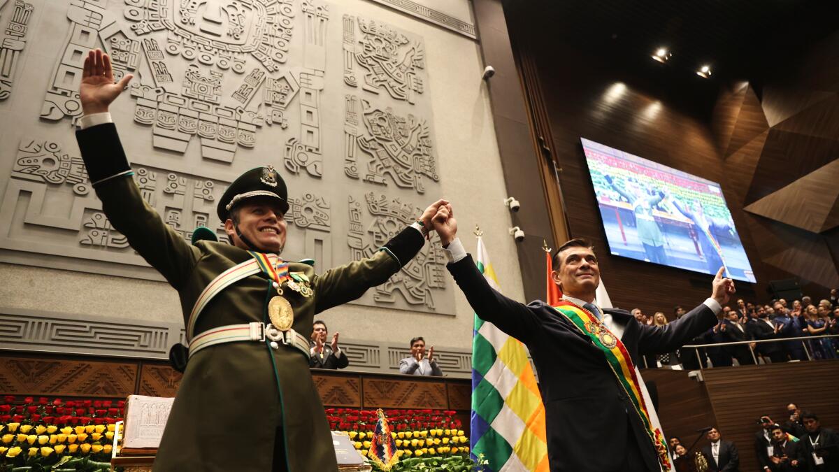 Conservative Rodrigo Paz sworn in as Bolivia's new president, ending 20 years of one-party rule
