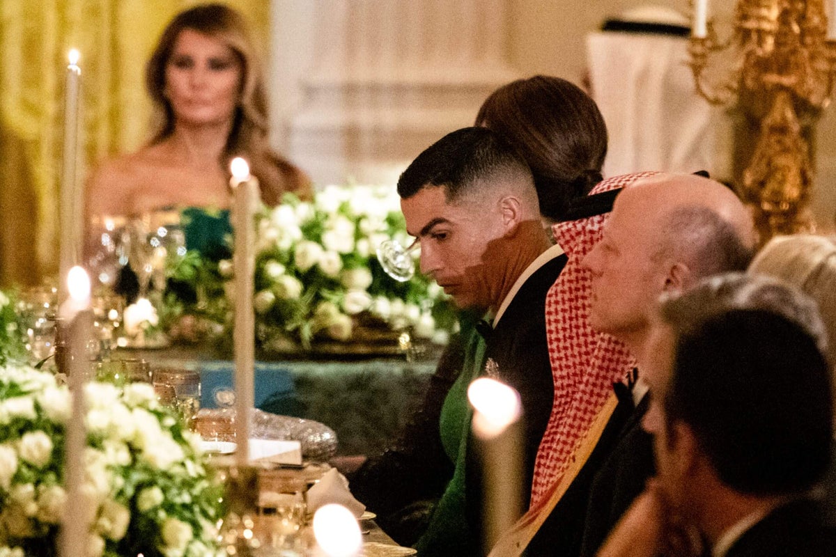 Ronaldo praised by Trump at White House dinner in first U.S. visit since 2018