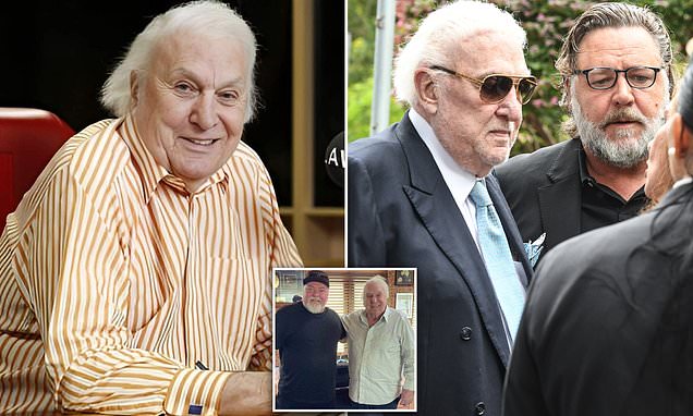Celebrities including Russell Crowe lead tributes to John Laws