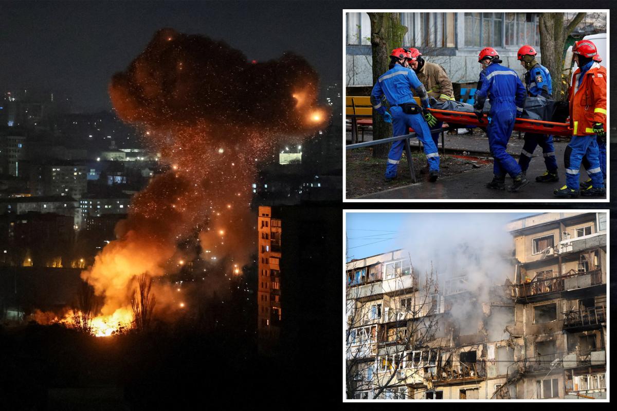Russia pummels Ukraine with drones and missiles targeting energy...