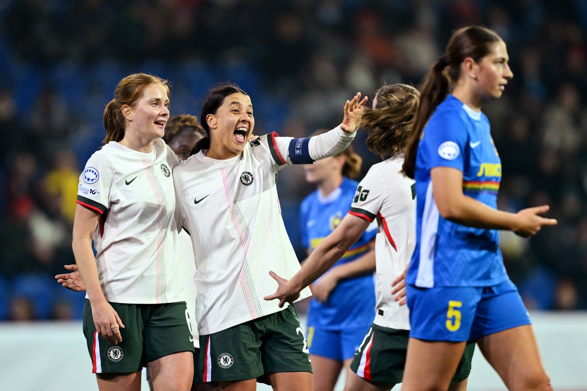 Sam Kerr stars in first Chelsea start for almost two years as Blues thrash St Polten