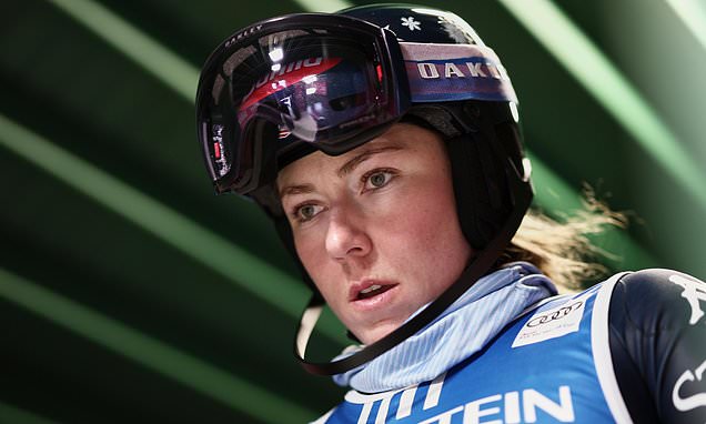 US ski star Shiffrin dominates opening run in 1st World Cup slalom...