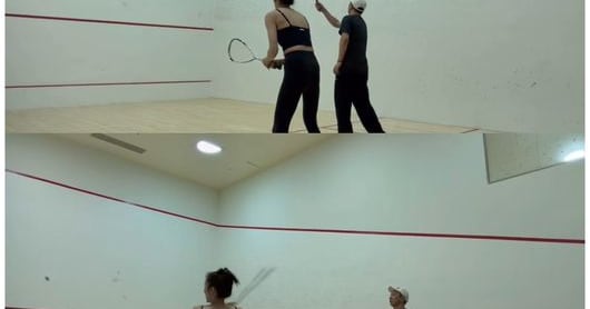 Son Dam-bi, Husband Lee Kyu-hyuk Enjoy Squash Together