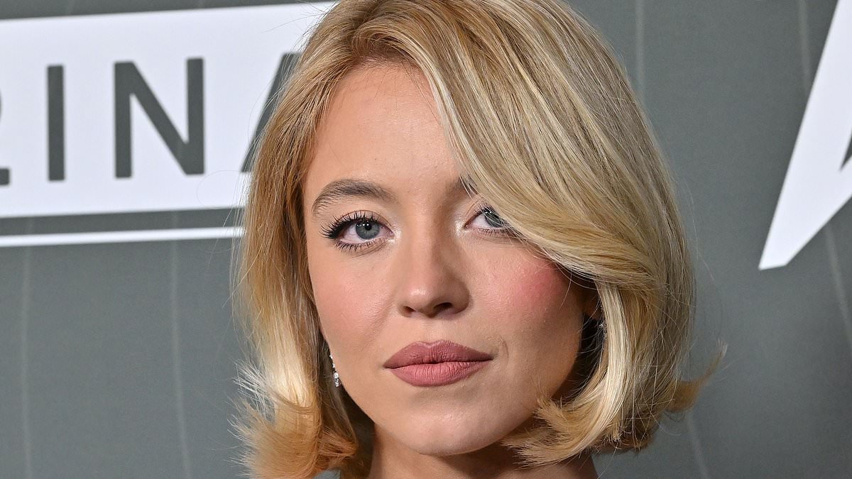 Sydney Sweeney goes BRALESS under sheer sparkly dress