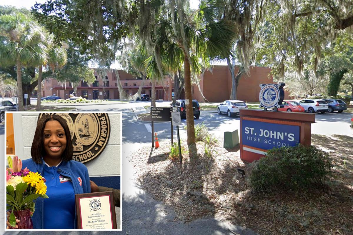 'Teacher of the Year' placed on leave after allegedly trying to mow...