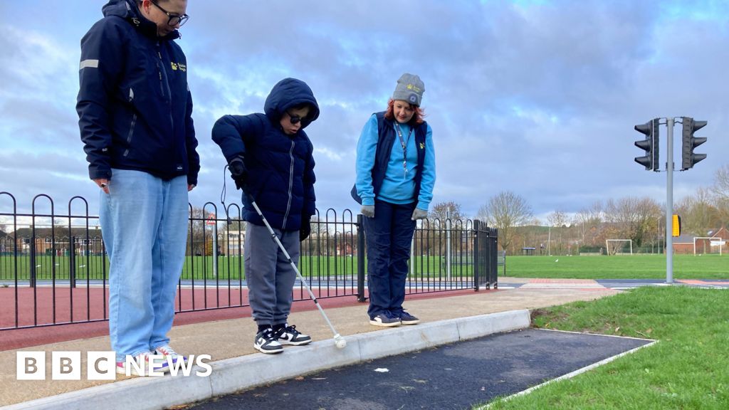 'Test track' for visually impaired opens in Stapleford park