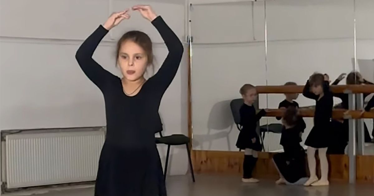 Brave Ukrainian girl, 6, back dancing despite missile fragments buried in body - The Mirror