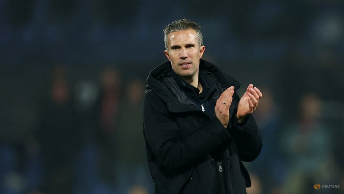 Van Persie defends decision to give senior debut to son Shaqueel in Europa League loss