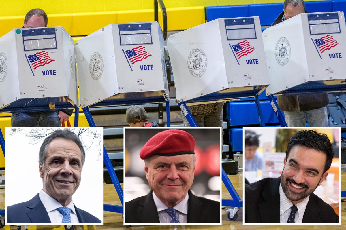 Younger voters start to hit the polls in a New York City mayoral...