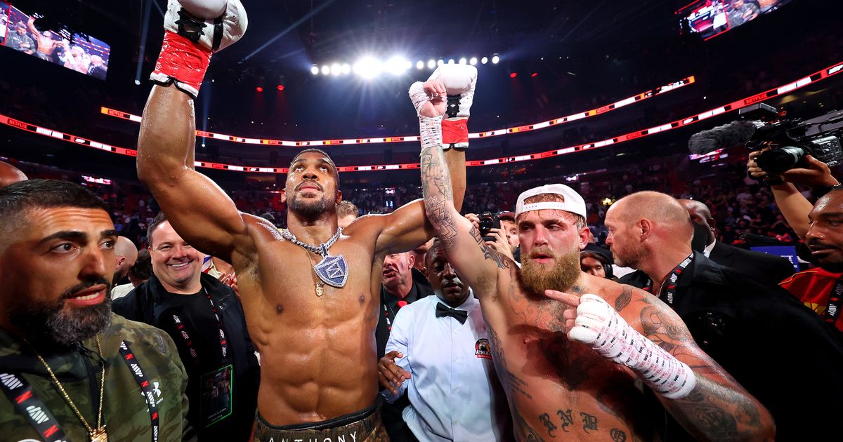 Anthony Joshua vs Jake Paul official scorecards finally released - The Mirror