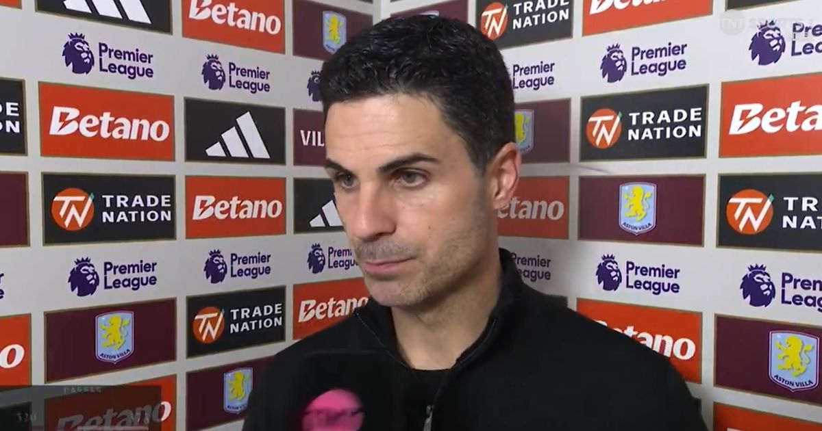 Mikel Arteta points blame for Aston Villa's dramatic winner against Arsenal - The Mirror