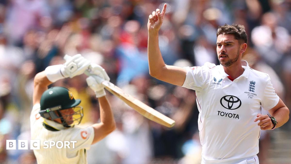 Ashes 2025-26: England's bowlers get their lengths right as Josh Tongue takes 5-50 during Australia collapse