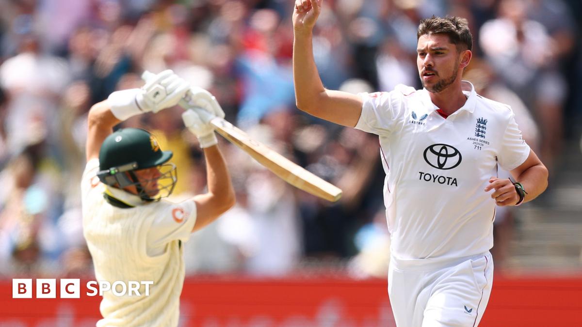 Ashes 2025-26: England's bowlers get their lengths right as Josh Tongue takes 5-50 during Australia collapse