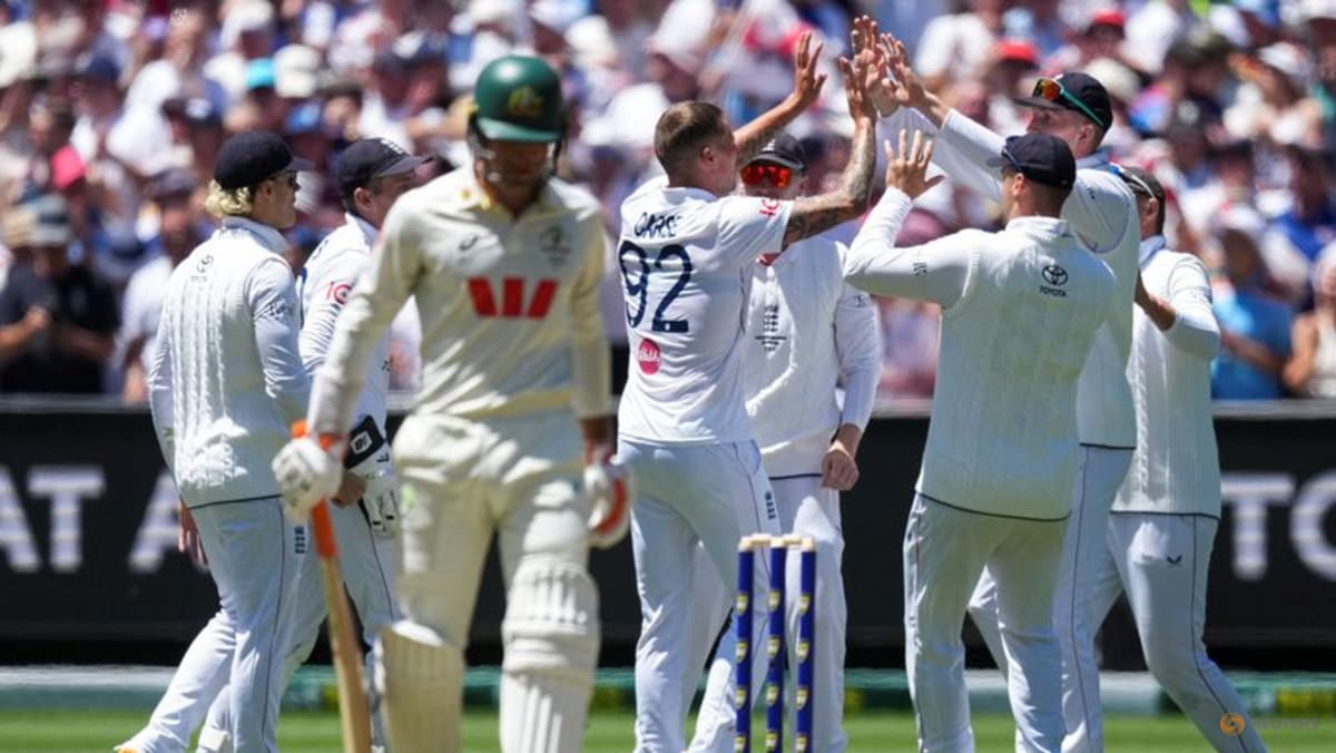 Australia all out for 132, England to chase 175 for victory