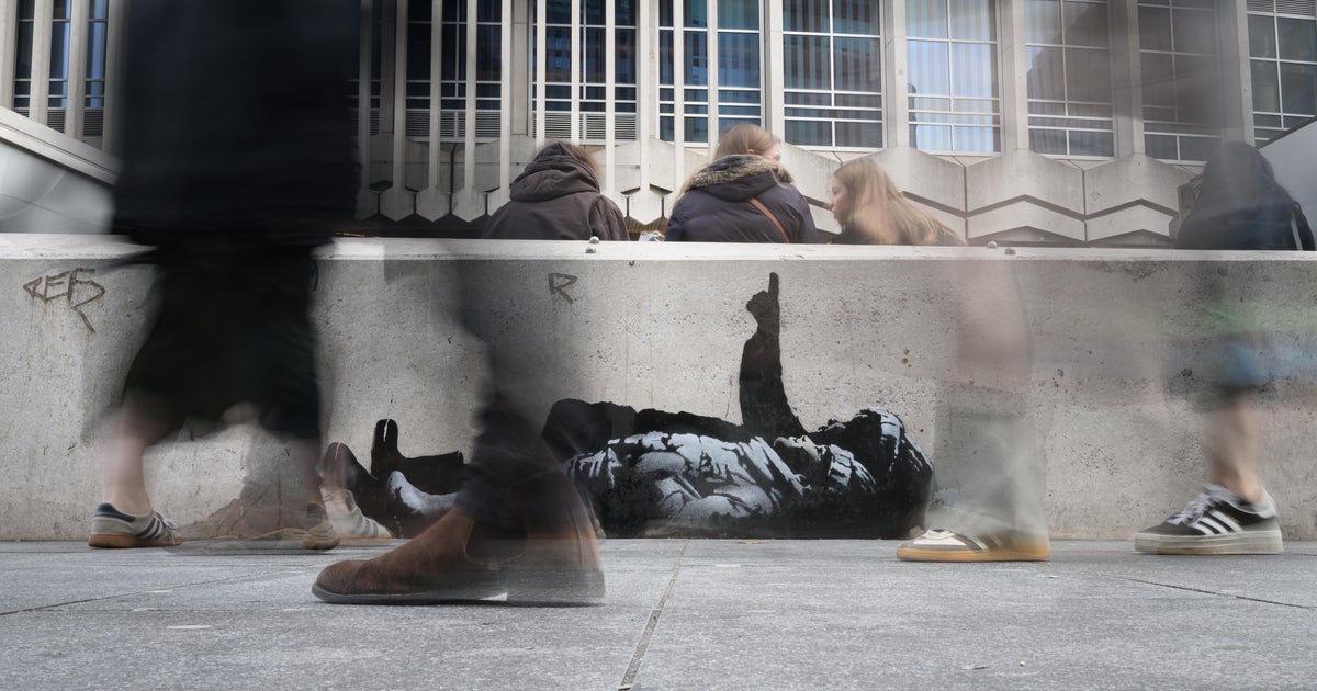 Banksy unveils new art in London