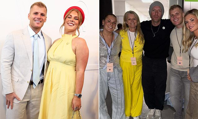 Brooke and Jackson Warne set up mum Simone with Coldplay star