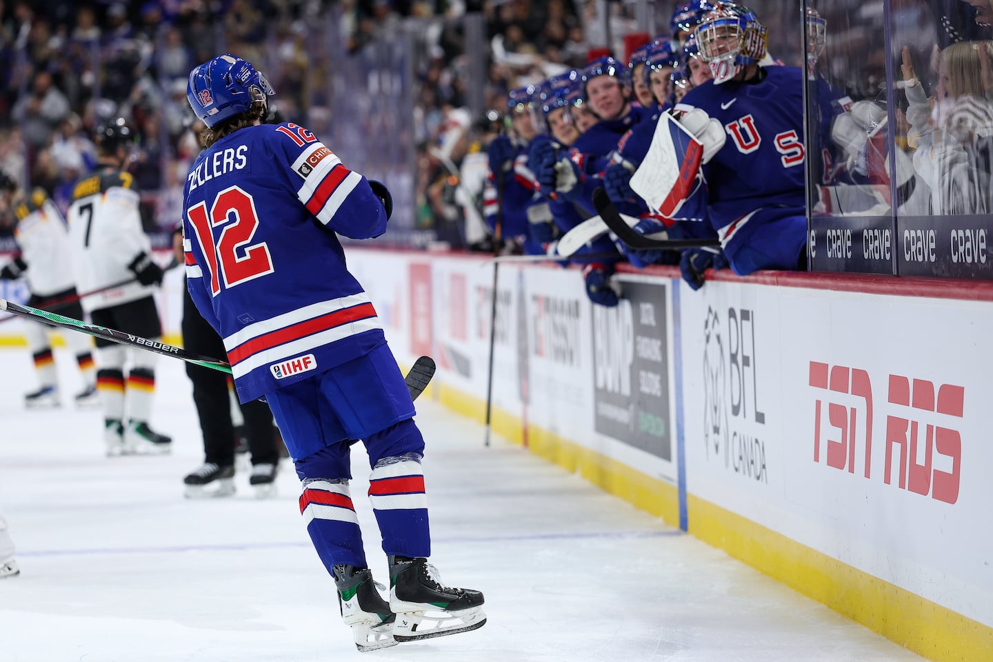 Bruins prospect Will Zellers scores twice, United States beats Germany in World Junior Championships opener - The Boston Globe