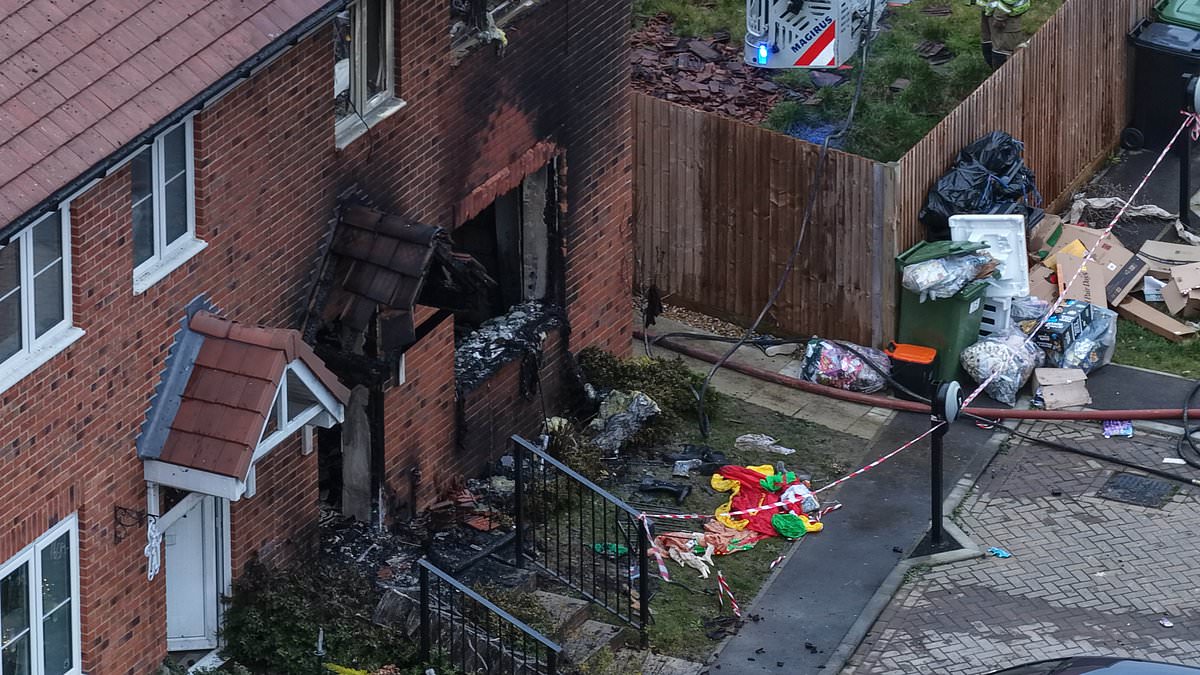 One child is dead and another is in hospital after house fire