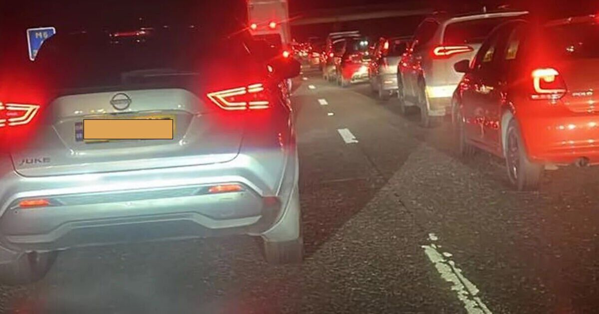Christmas Eve chaos as 'overturned vehicle' sparks huge delays on major motorway
