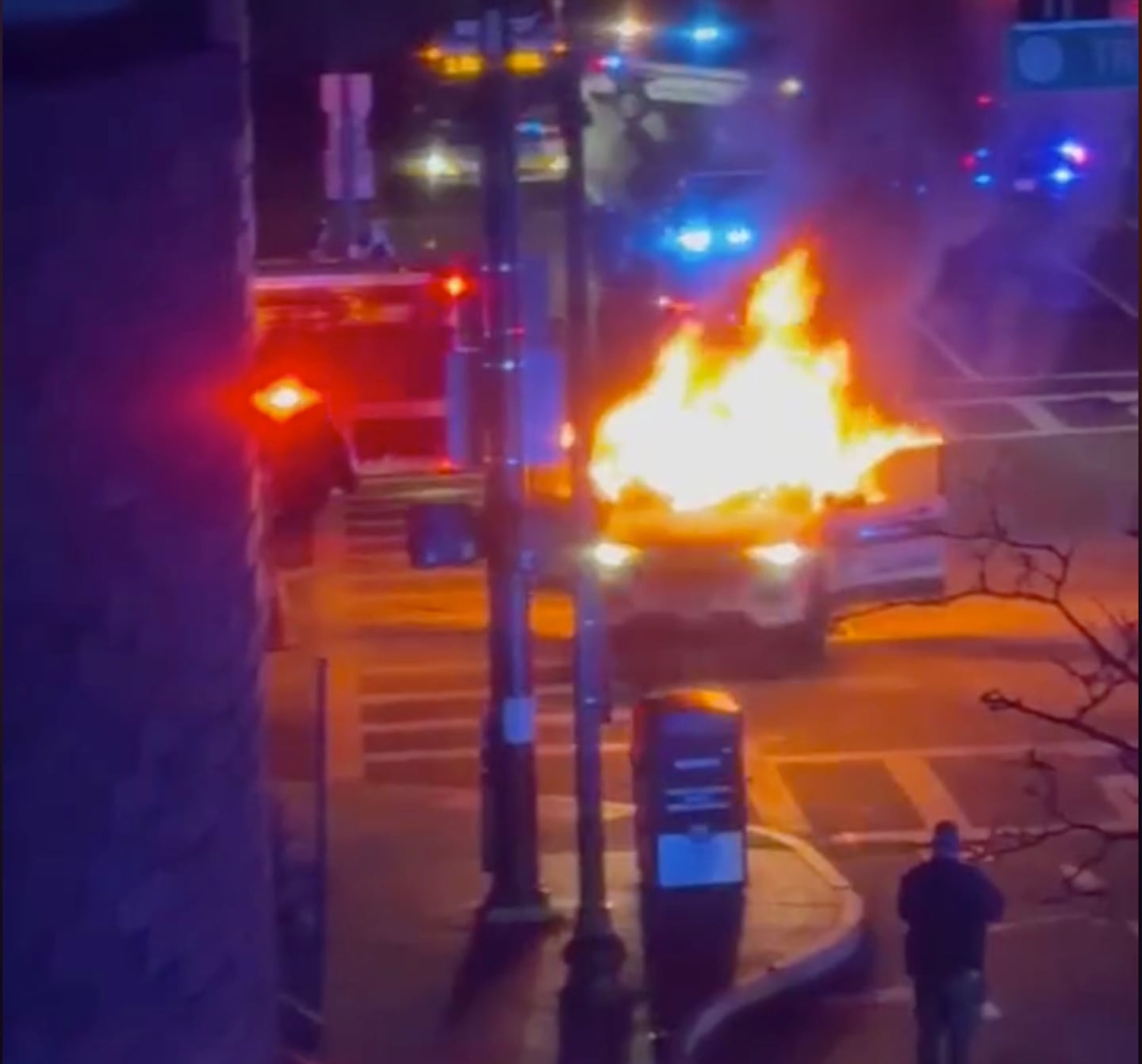 Conn. man arrested in South End 'street takeover' where Boston police cruiser was set on fire, police say - The Boston Globe