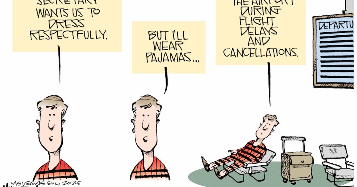 Editorial cartoon: Flight delays