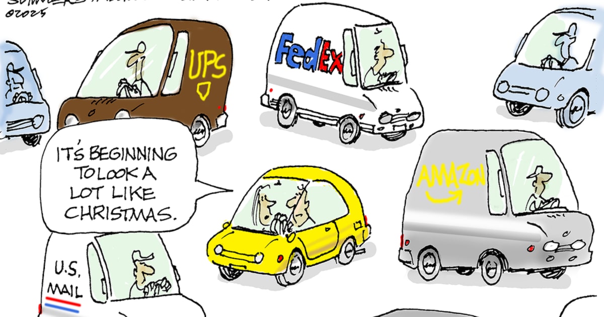 Editorial cartoon: Holiday deliveries