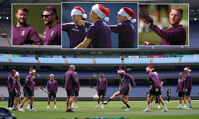 England train on Christmas Day ahead of Boxing Day Test