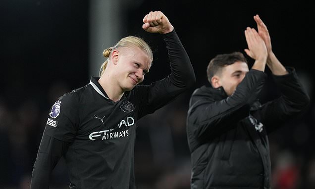Erling Haaland scores 100th Premier League goal as Man City holds...