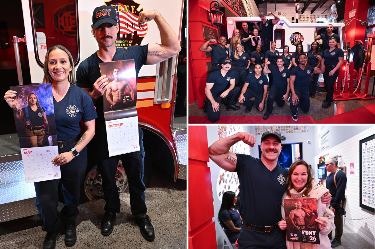 Hot! Hot! Hot! Stars of new FDNY calendars are all smiles -- and...
