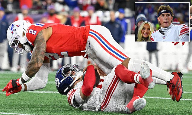 Giants' Jaxson Dart takes brutal hits in return from concussion