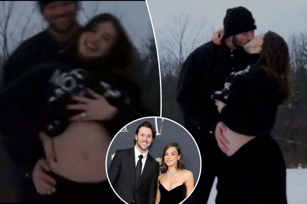 Hailee Steinfeld, Josh Allen reveal pregnancy with adorable baby bump...