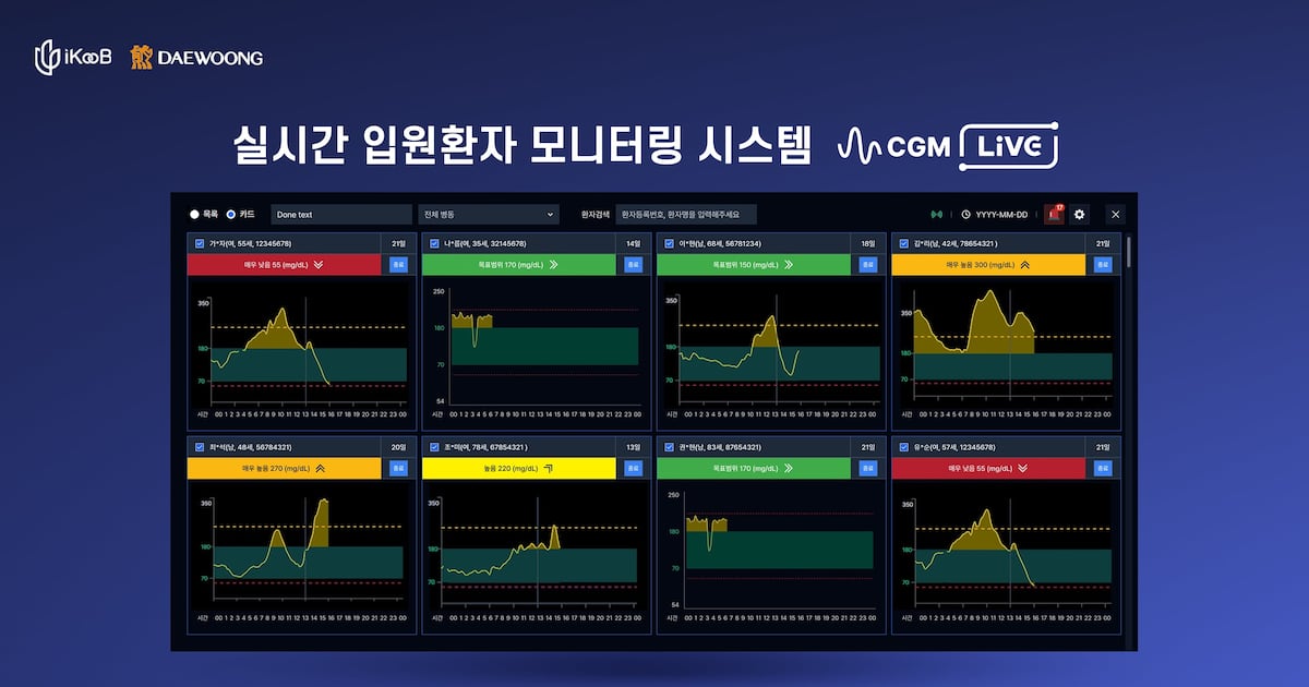 iKooB, Daewoong Partner Real-Time Glucose Monitoring for Smart Beds