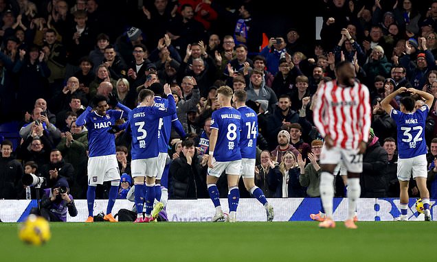 Jaden Philogene gives in-form Ipswich victory over Stoke