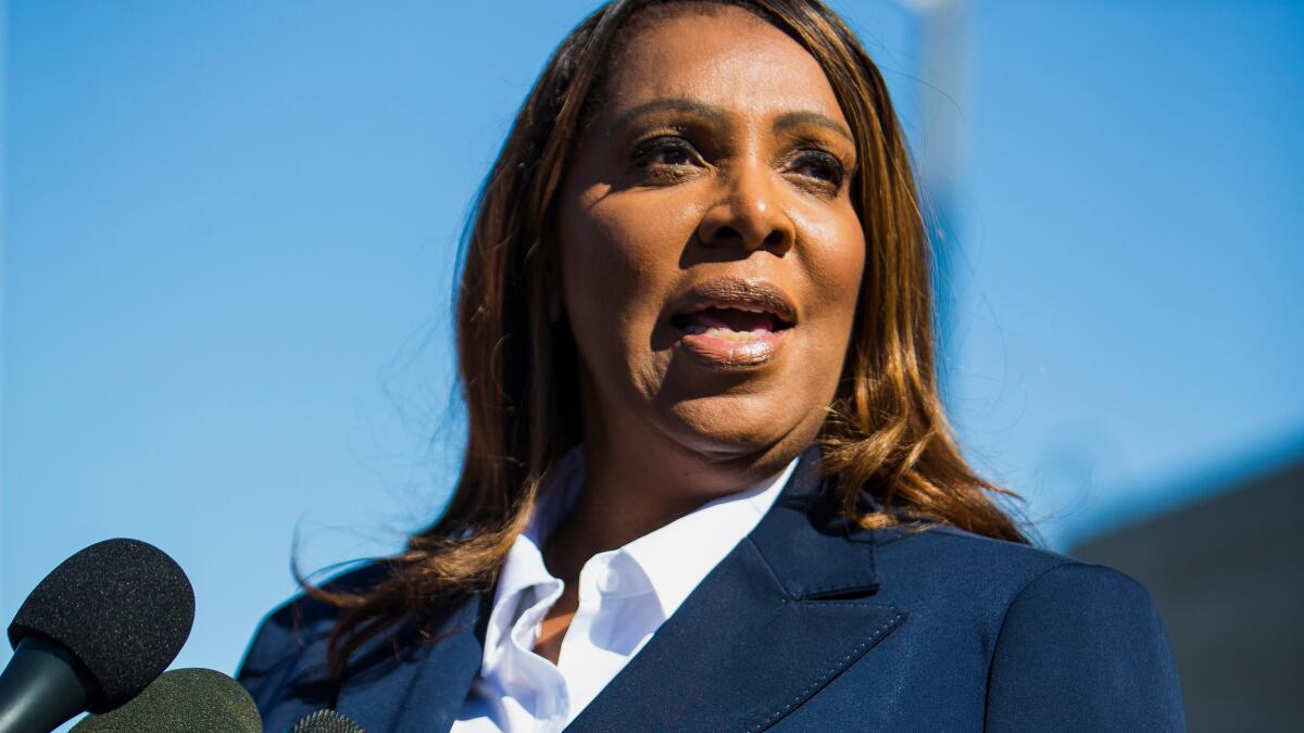 Justice Department again fails to re-indict New York Atty. Gen. Letitia James, AP source says