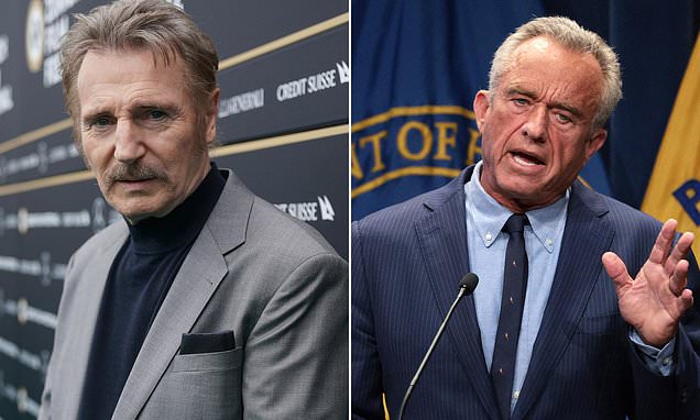 Liam Neeson addresses anti-vaccine rumors after narrating RJK Jr doc