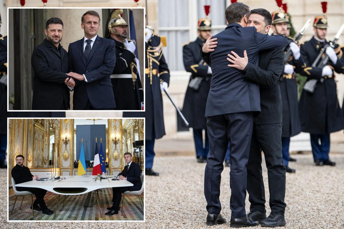 Macron welcomes Zelensky to Paris after 'productive' Ukrainian peace...