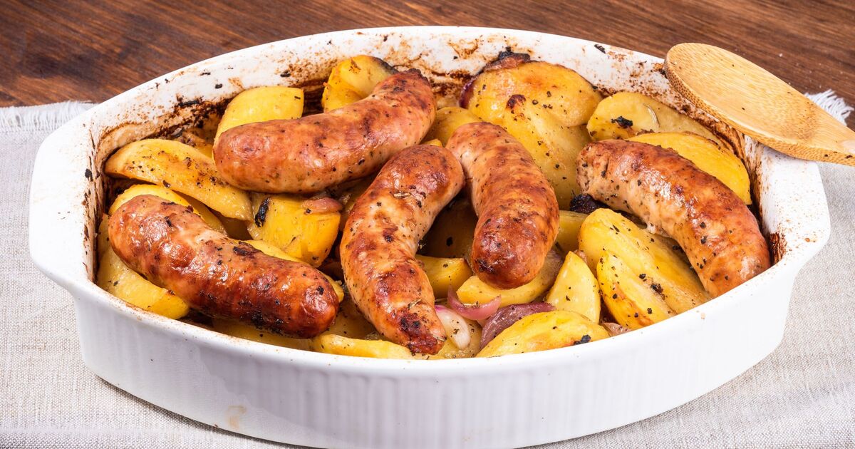 Mary Berry's 'quick and easy' one-pan sausage traybake recipe