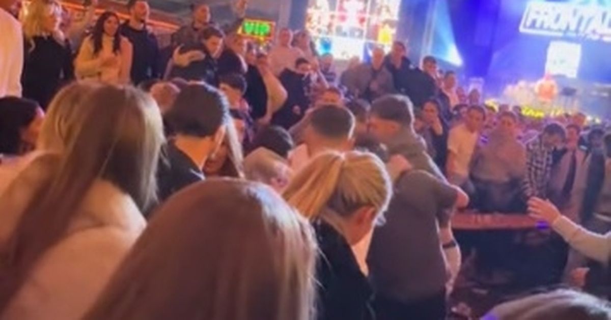 Moment Winter Wonderland descends into mass brawl in Bavarian Village beer tent - The Mirror