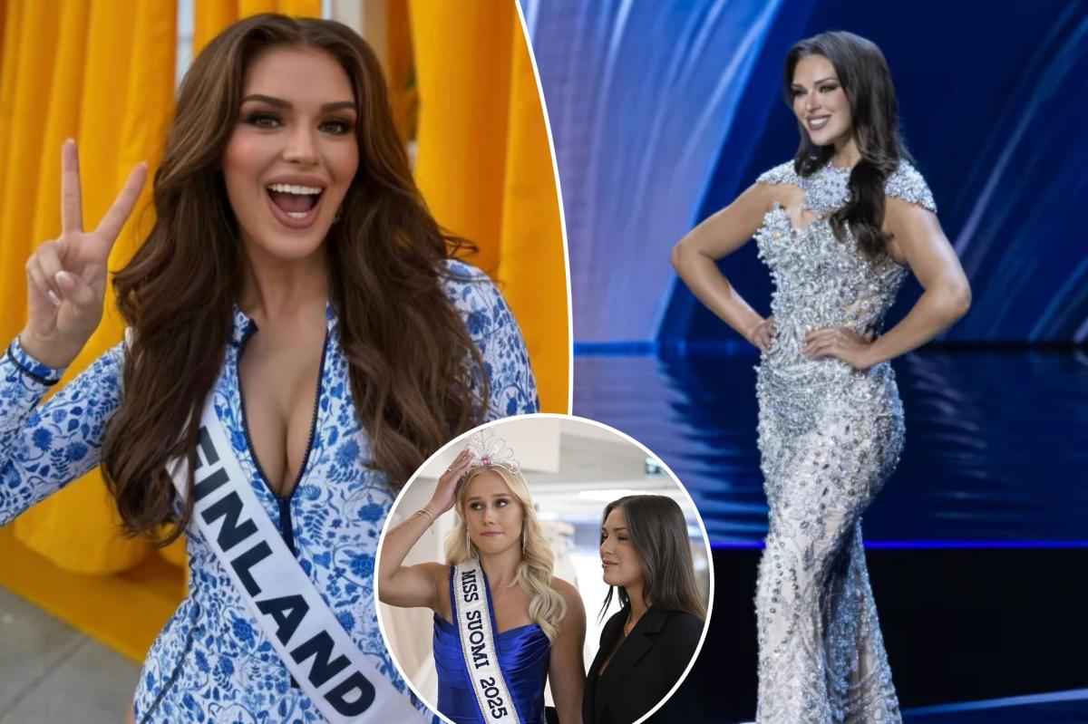 Miss Finland Sarah Dzafce stripped of crown over racist gesture in...