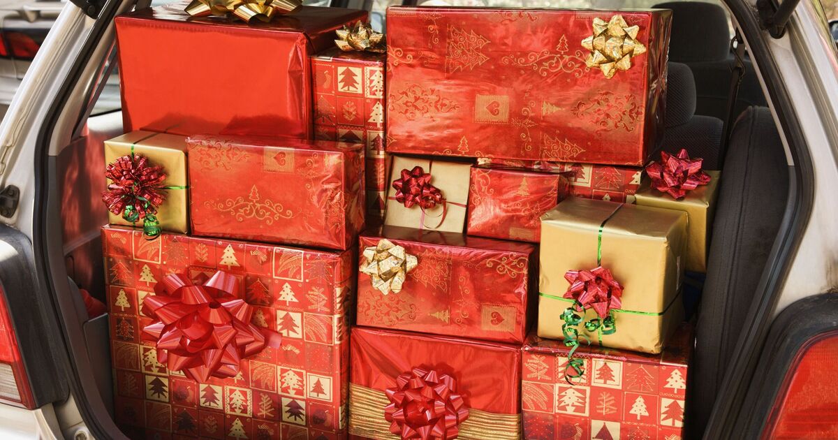 Motorists risk £1,000 fine for loading Christmas presents in car