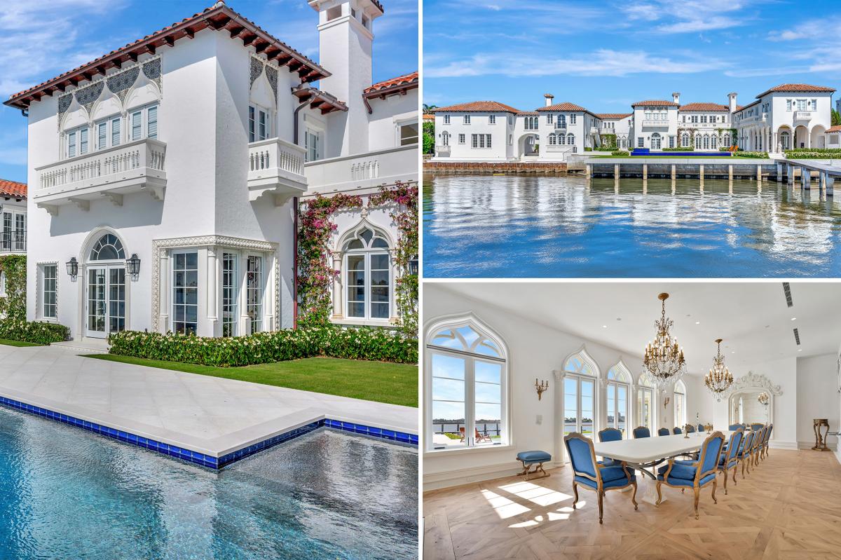 Newly listed $175M Palm Beach mansion stands less than a mile from...