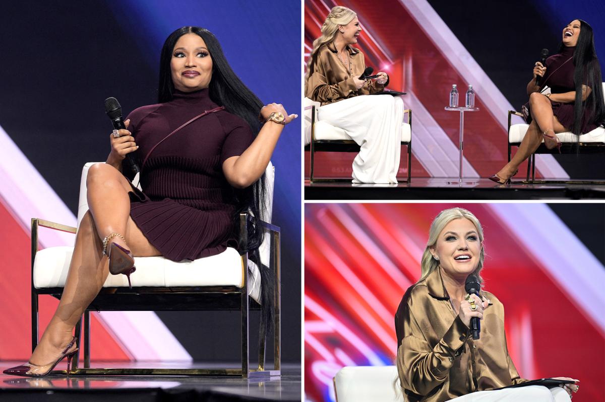 Nicki Minaj makes surprise appearance with Erika Kirk at TPUSA's...