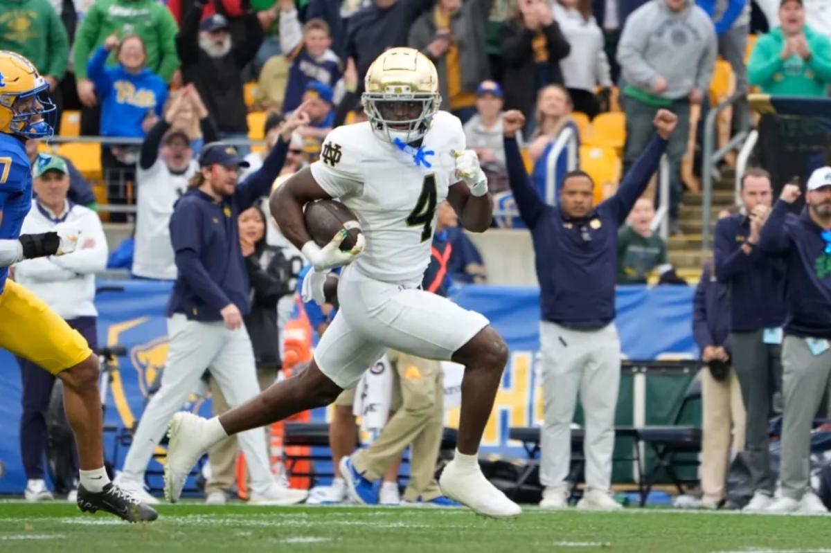 Notre Dame's Jeremiyah Love doesn't hold back on 'freeze out' buzz...
