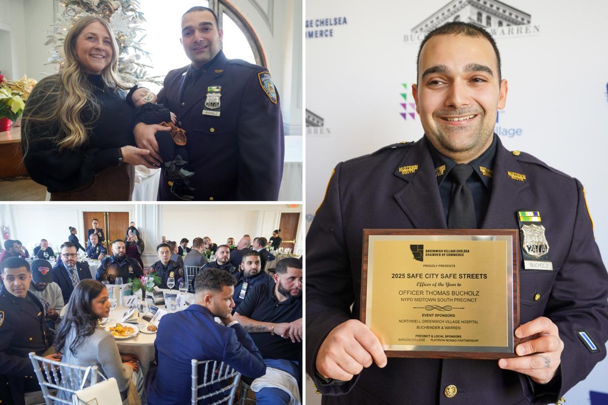 Exclusive | New dad named Midtown South's NYPD 'Officer of the Year' for nabbing...