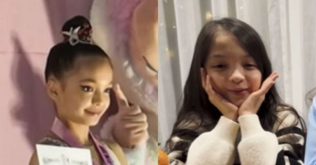 Park Ju-ho's Daughter Na-eun Wins 3rd in Rhythmic Gymnastics Despite Fever